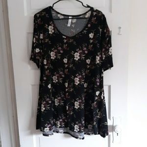 Lula roe floral trapeze tunic